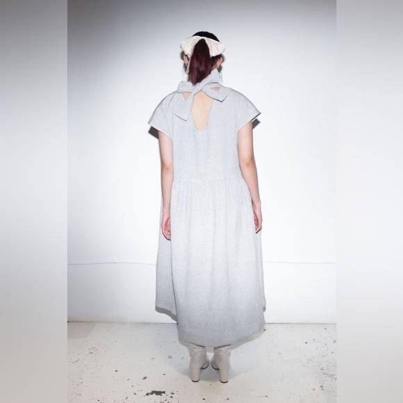 ET TIGRE Jayme Sleeveless Dress in gingham blue white and black - Picture 2 of 14